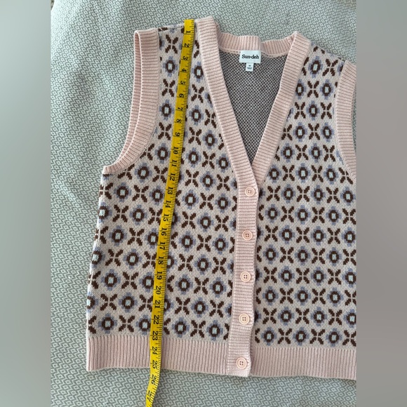 Sun deh Aritzia wool blend oversized boxy knit vest Preston m-l - Picture 13 of 17